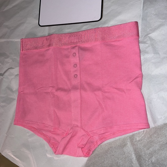 (L) Victoria’s Secret PINK HIGH-WAIST BOYSHORT PANTY - Picture 5 of 12